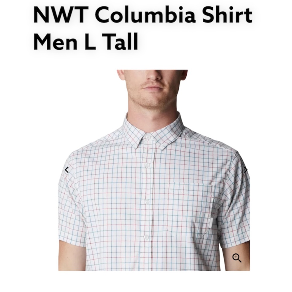 NWT Columbia Short Sleeve Shirt | Rapid Rivers II LT